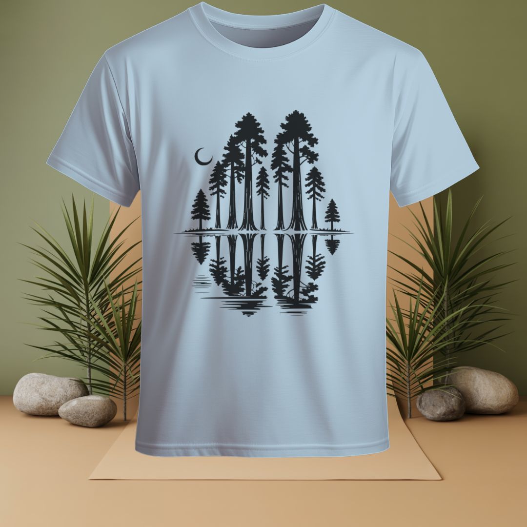 Forest With Reflective Water T-Shirt