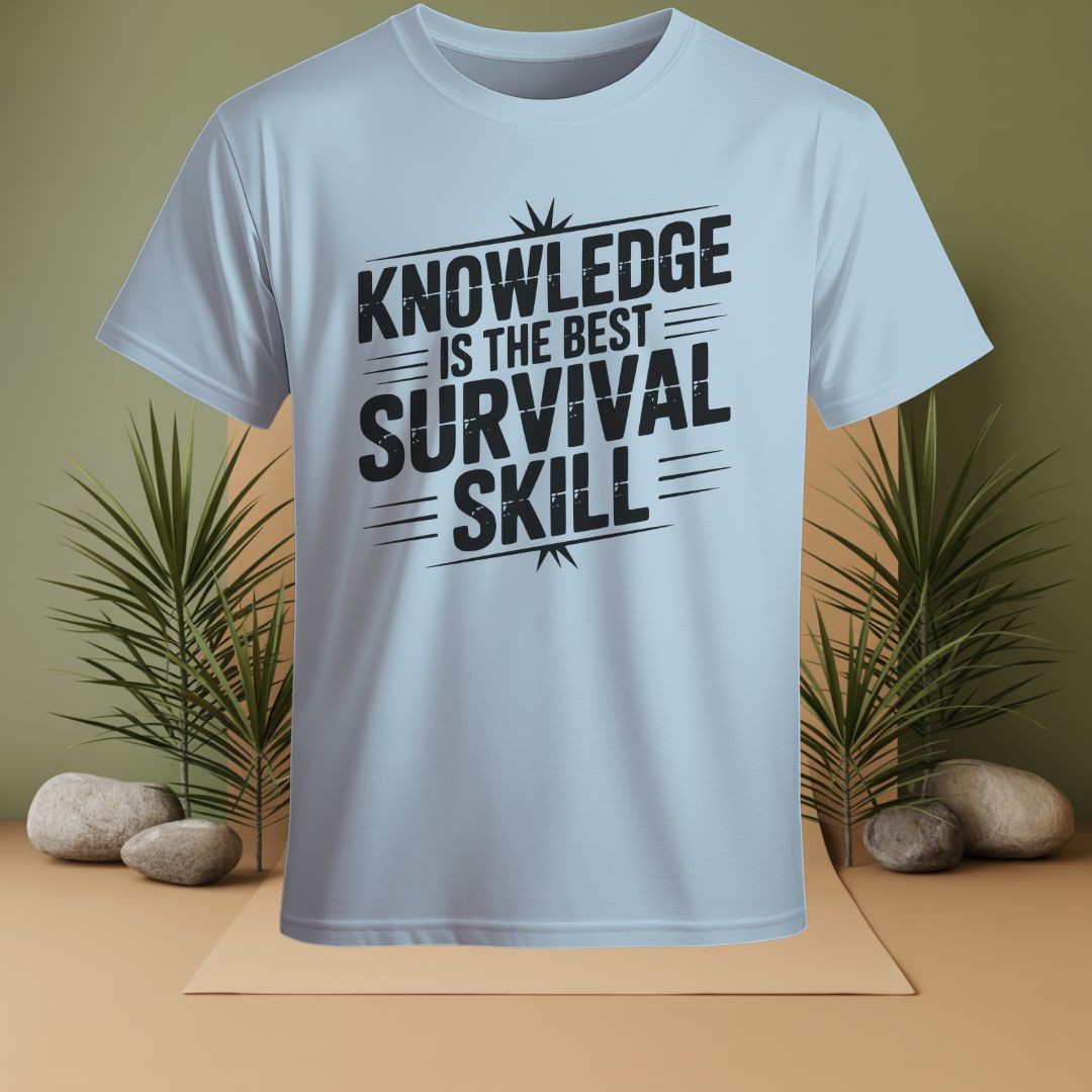 Knowledge Is The Best Survival Skill T-Shirt