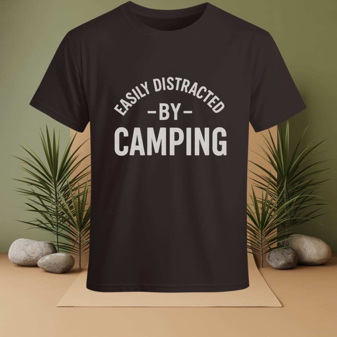 Easily Distracted By Camping  T-Shirt