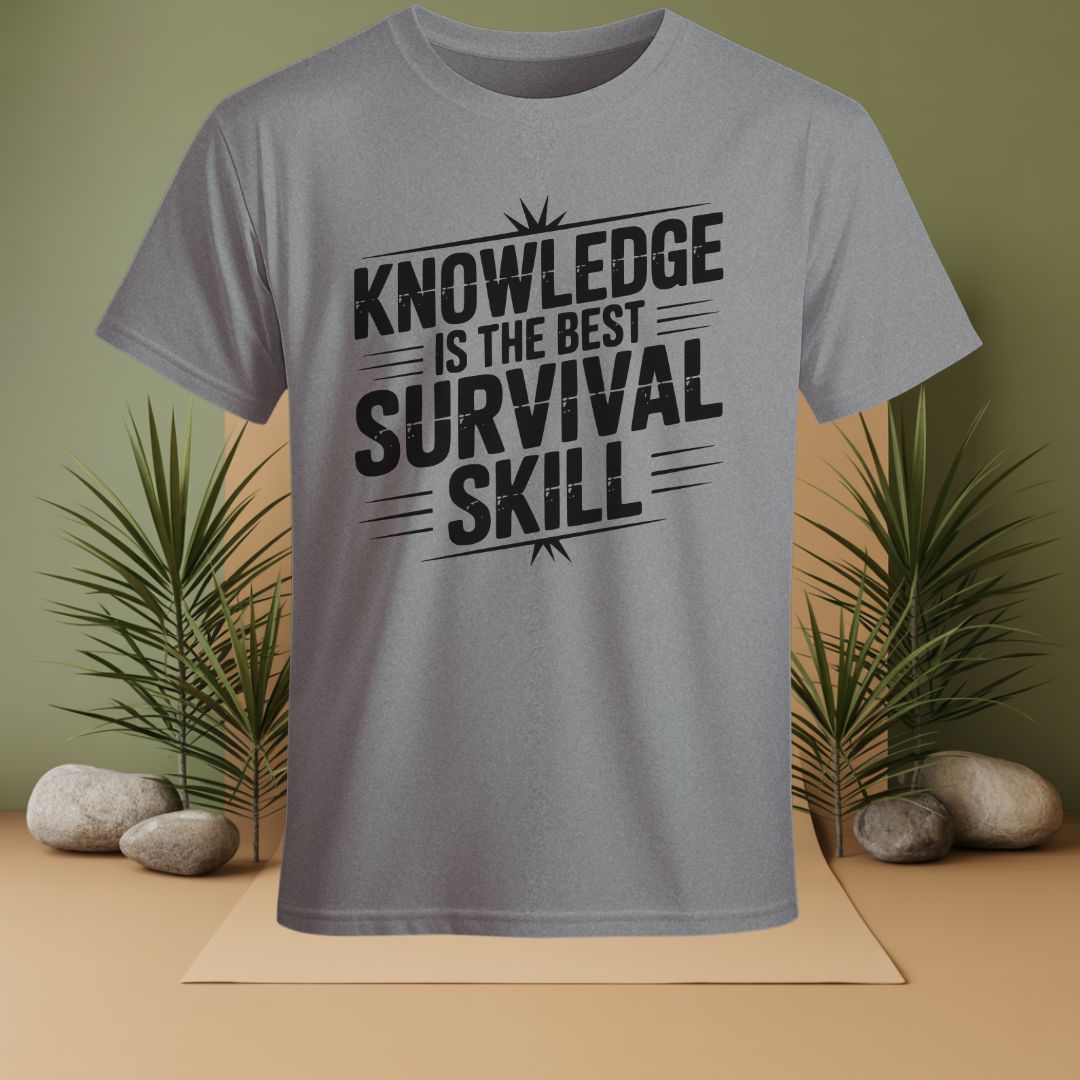 Knowledge Is The Best Survival Skill T-Shirt