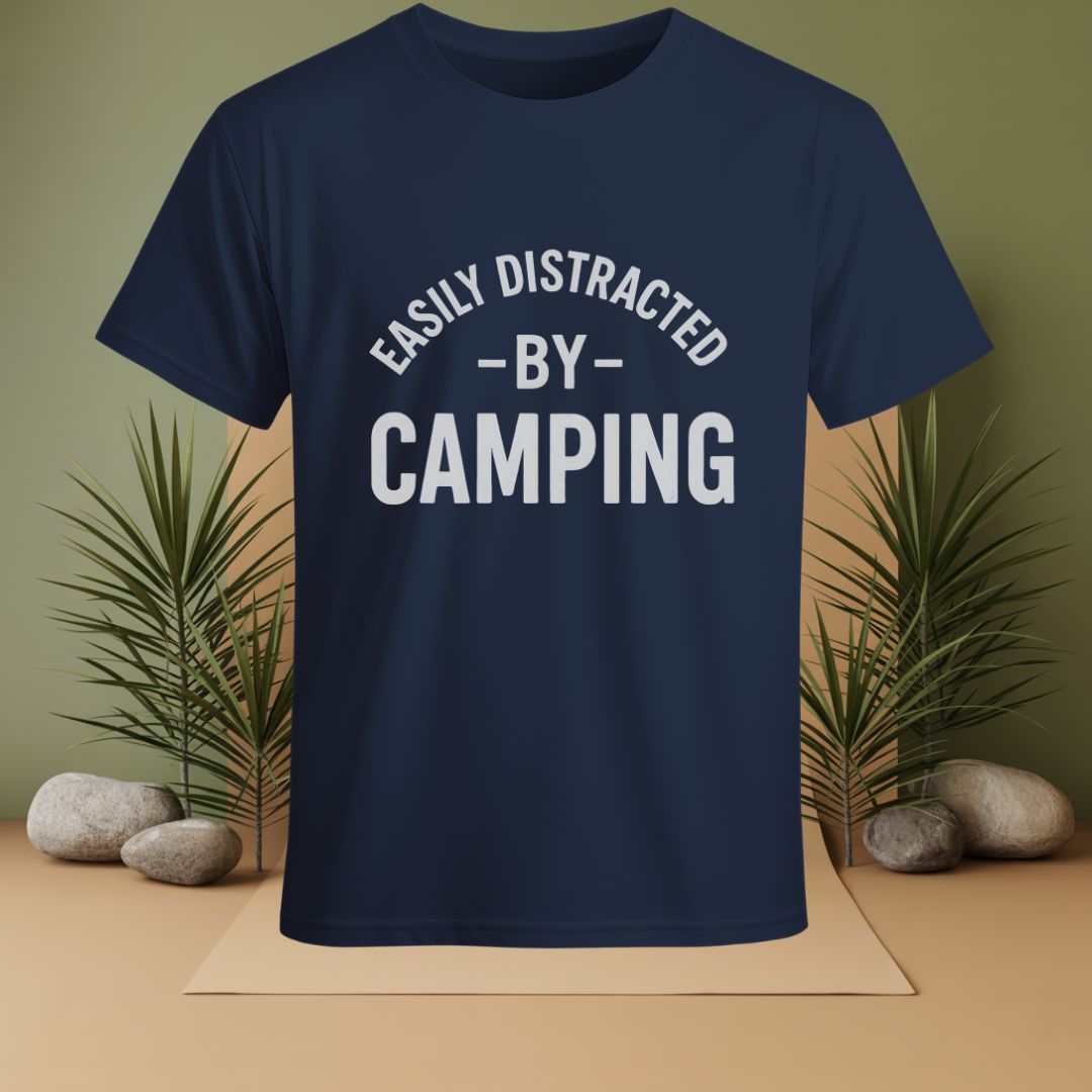 Easily Distracted By Camping  T-Shirt