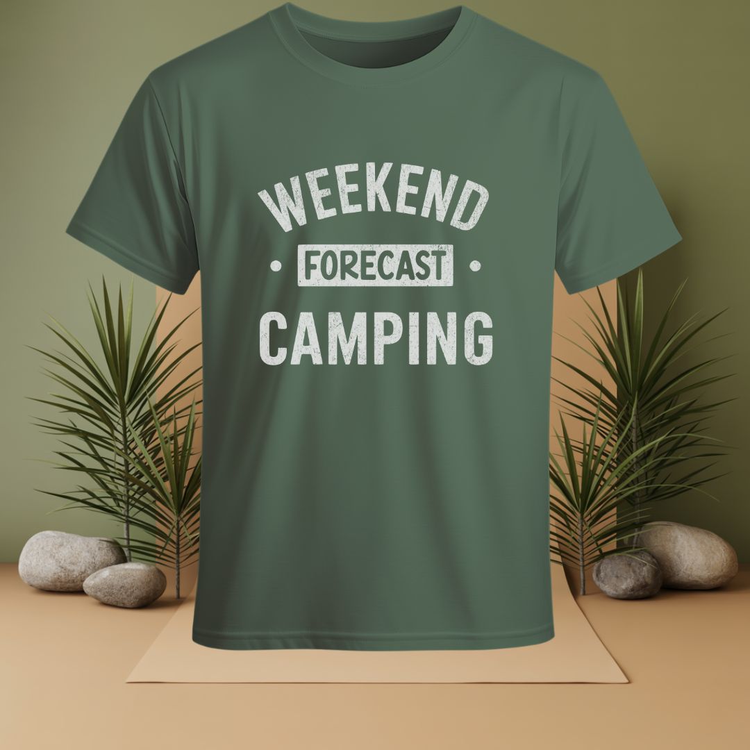 Weekend Forecast Camping T-Shirt