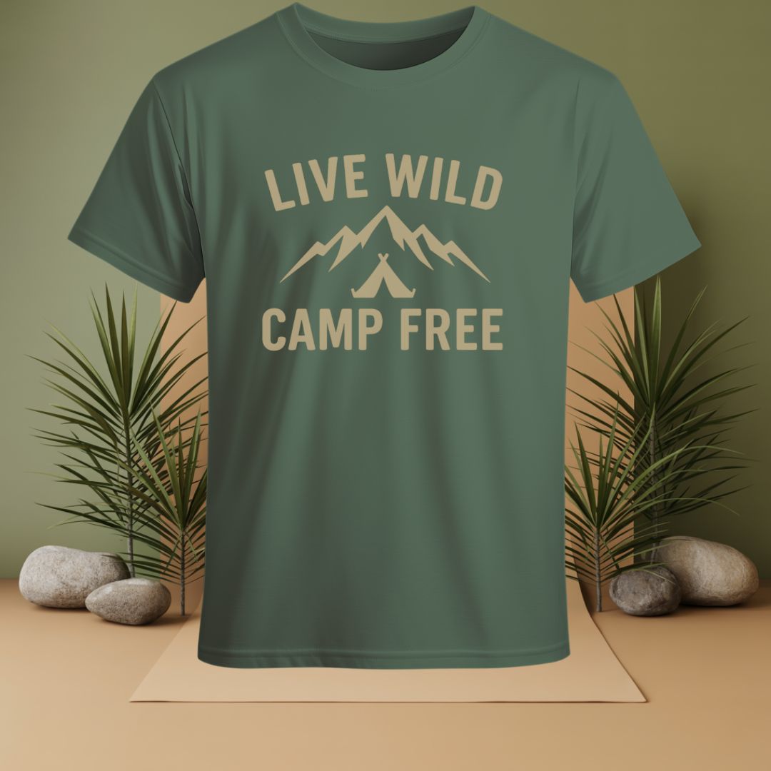 Live Wild Camp Free T-Shirt