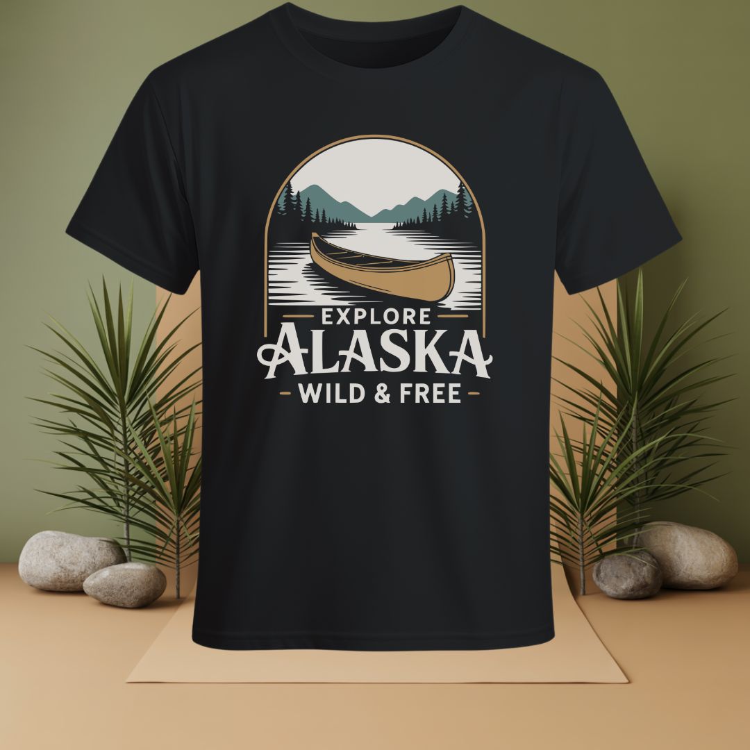 Explore Alaska Wild & Free T-Shirt – PeakTide