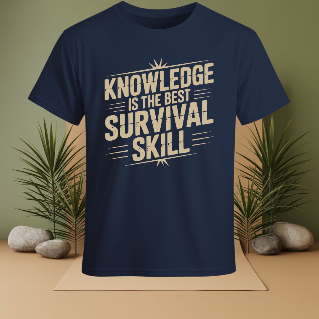 Knowledge Is The Best Survival Skill T-Shirt