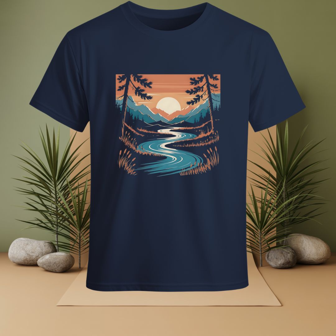Nature Mountain Sunset T-Shirt