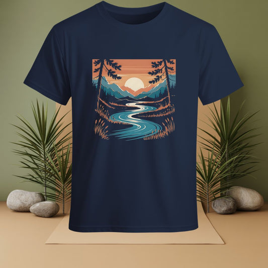 Nature Mountain Sunset T-Shirt