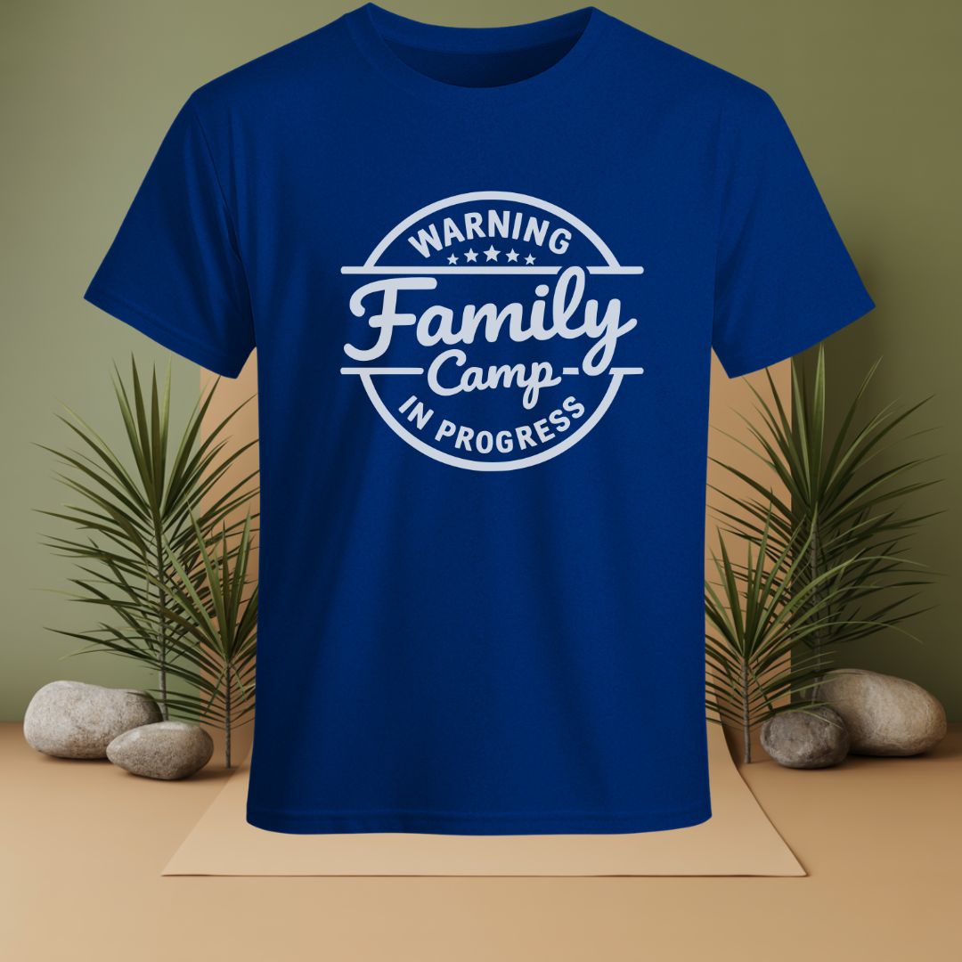 Warning Family Camp In Progress T-Shirt