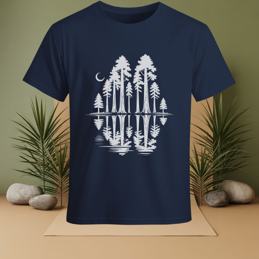 Forest With Reflective Water T-Shirt