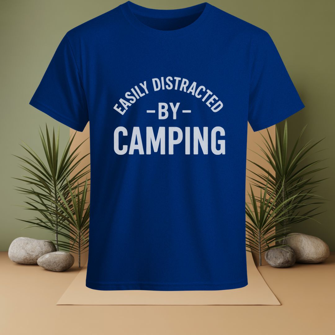 Easily Distracted By Camping  T-Shirt
