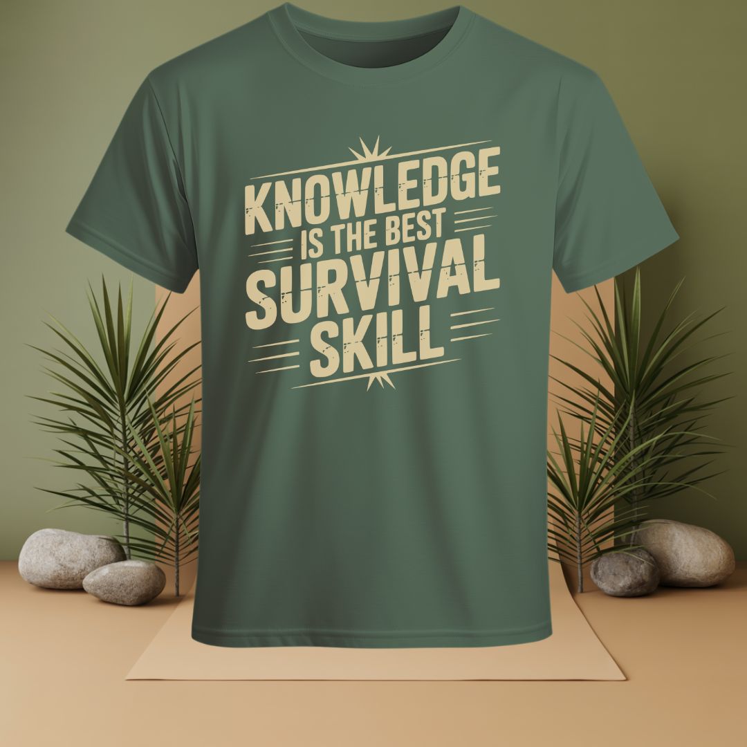 Knowledge Is The Best Survival Skill T-Shirt