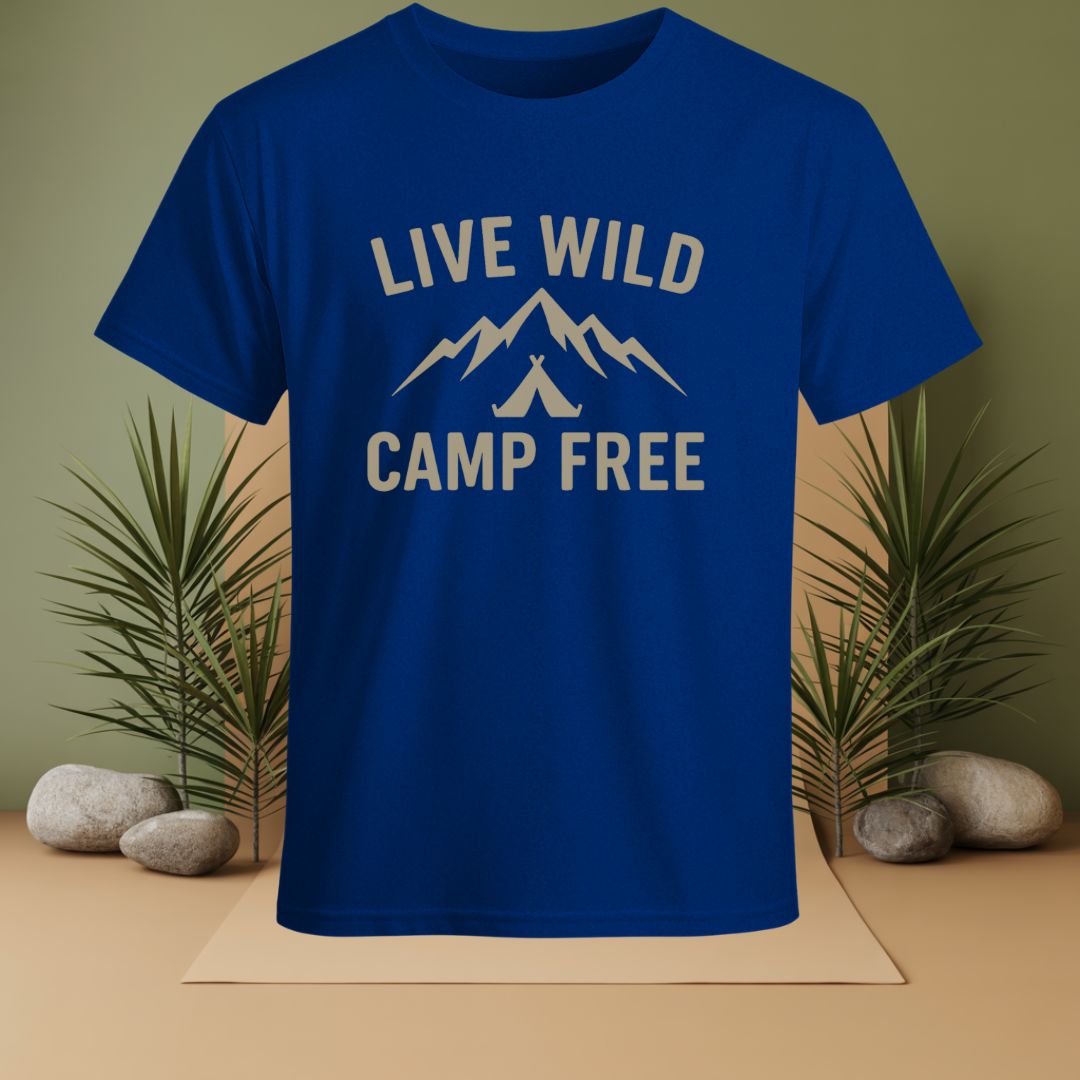 Live Wild Camp Free T-Shirt