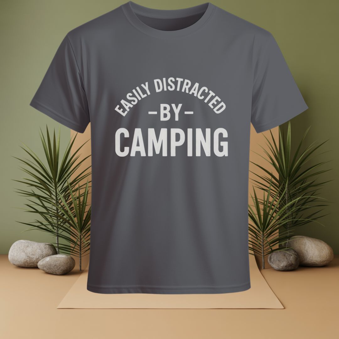 Easily Distracted By Camping  T-Shirt