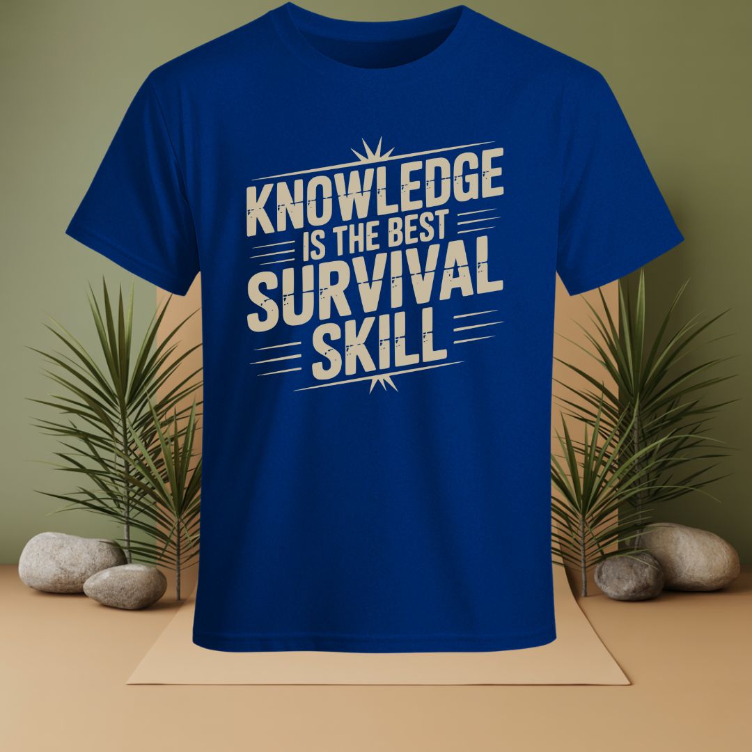 Knowledge Is The Best Survival Skill T-Shirt