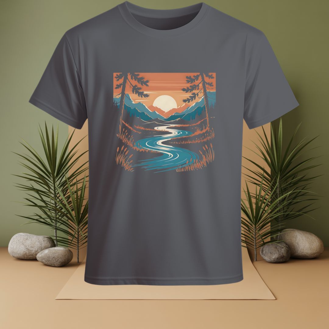 Nature Mountain Sunset T-Shirt