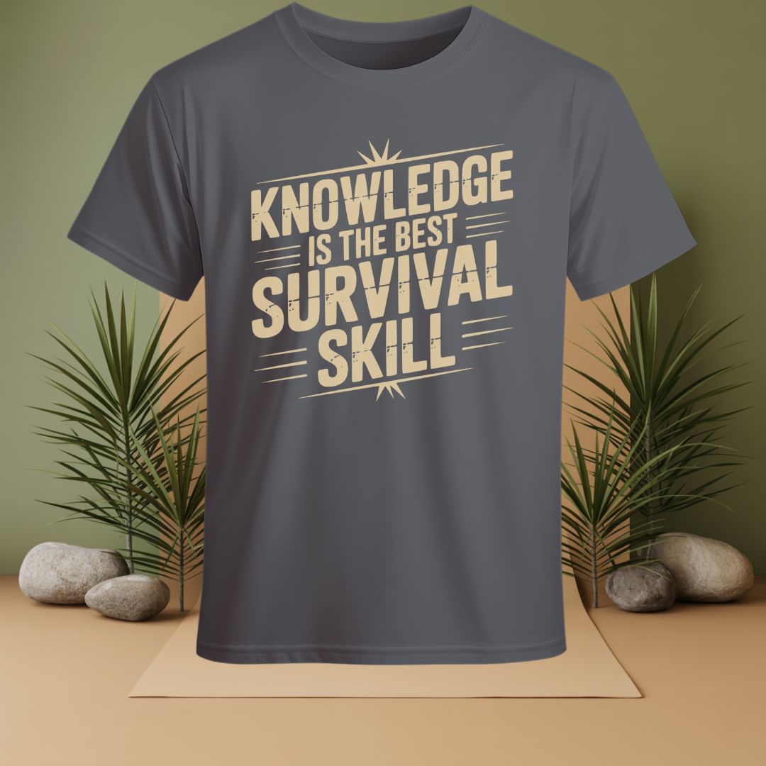 Knowledge Is The Best Survival Skill T-Shirt