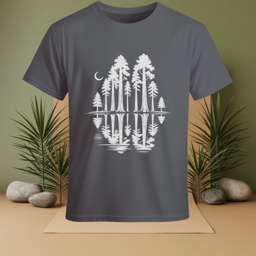 Forest With Reflective Water T-Shirt