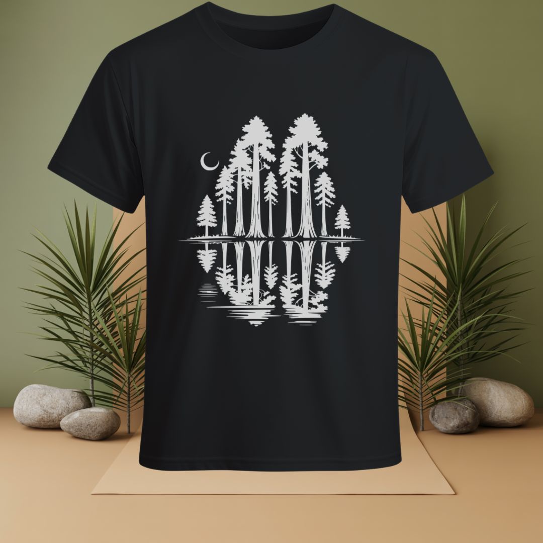 Forest With Reflective Water T-Shirt